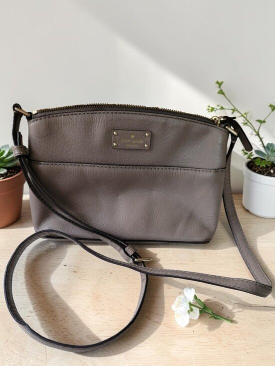 kate spade Handbags - Kate Spade Grove Street Millie Pebbled Leather Crossbody Bag Taupe Greige